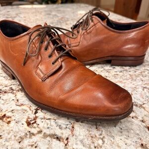 Cole Haan Classic Brown Leather Sawyer  plain Men's dress Oxford Shoes size 14